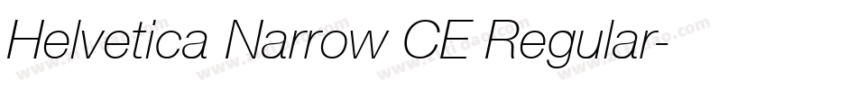 Helvetica Narrow CE Regular字体转换